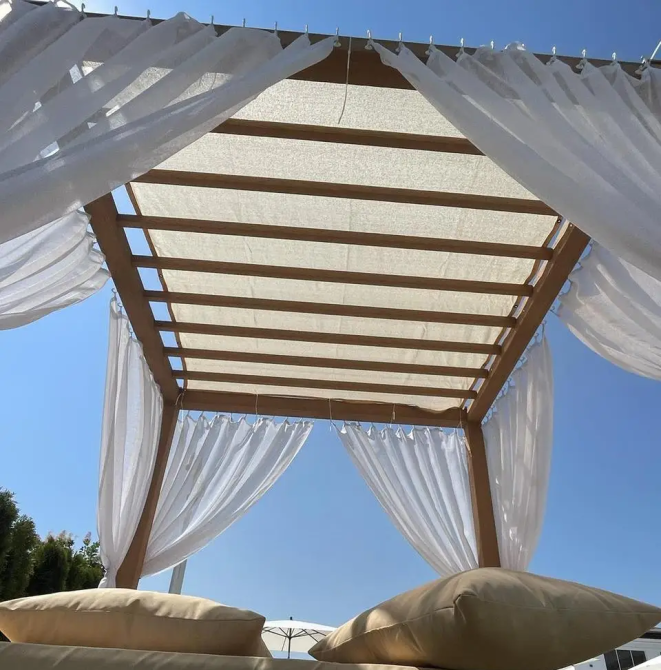 Затеняющая сетка для забора (2 х 8 м) Молочный Винница - изображение 4