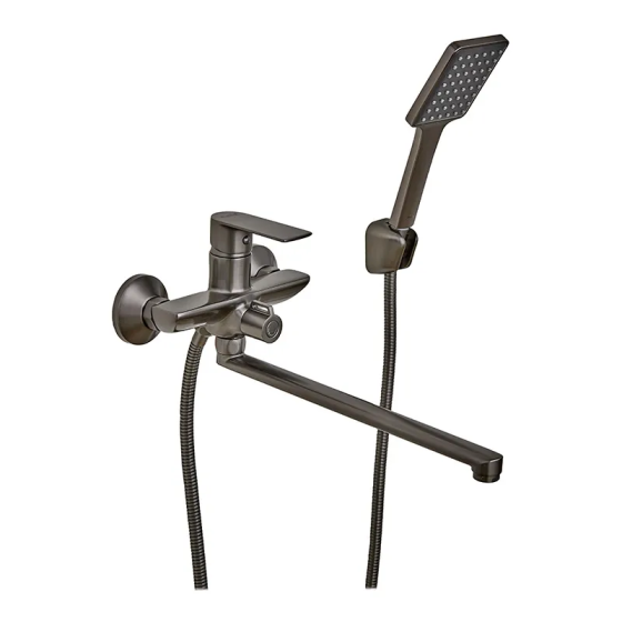 Смеситель для ванной Haiba Alex 006 Euro Graphite HB3997 Харьков