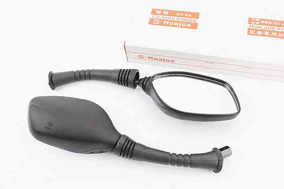 Дзеркала к-кт DIO- чорні "Lux краплі", м10 "довга ніжка в чохлі гумовому" (ССС - знак якості) Киев