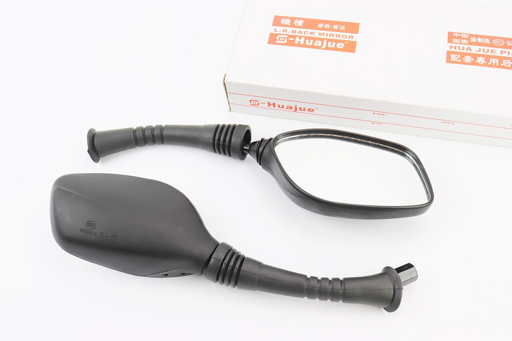 Дзеркала к-кт DIO- чорні "Lux краплі", м10 "довга ніжка в чохлі гумовому" (ССС - знак якості) Киев - изображение 1