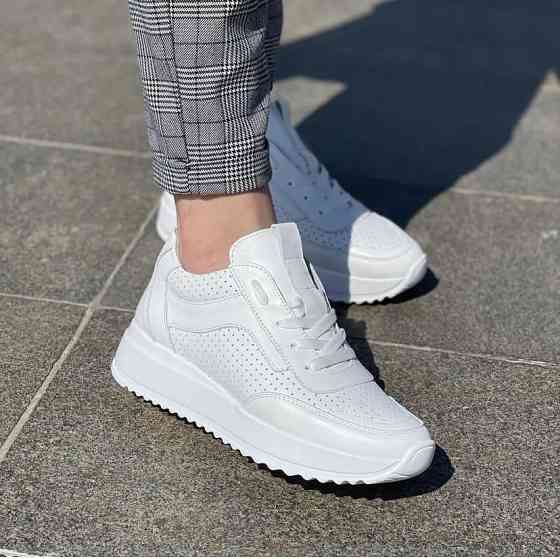 EMELI Кросівки жіночі білі весна осінь з натуральної шкіри демісезонні EMELI 501/7 ST р. 37-41 Коломыя