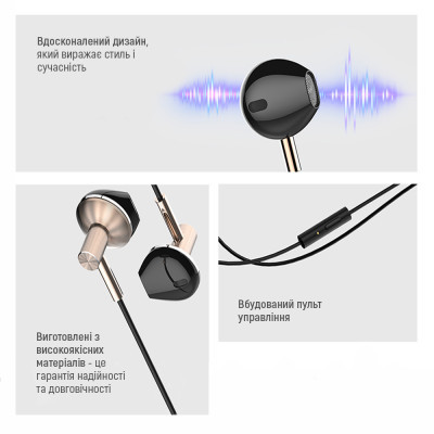 Наушники ColorWay Slim 3.5 mm Wired Earphone Blast 2 Black (CW-WD02BK) Винница - изображение 4