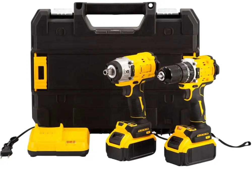 Набор аккумуляторного инструмента в кейсе 2 в 1 Шуруповерт и гайковерт 21V Коломия - фото 3