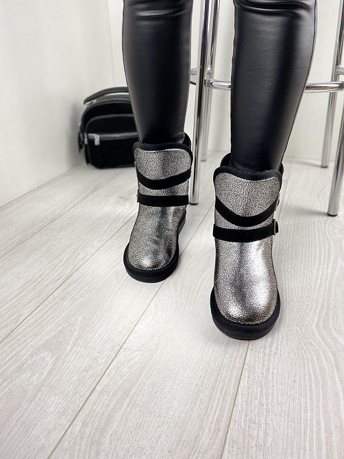 ADA Угги жіночі ADA срібні еко-шкіра зимові 36р. (1657) Коломыя - изображение 7