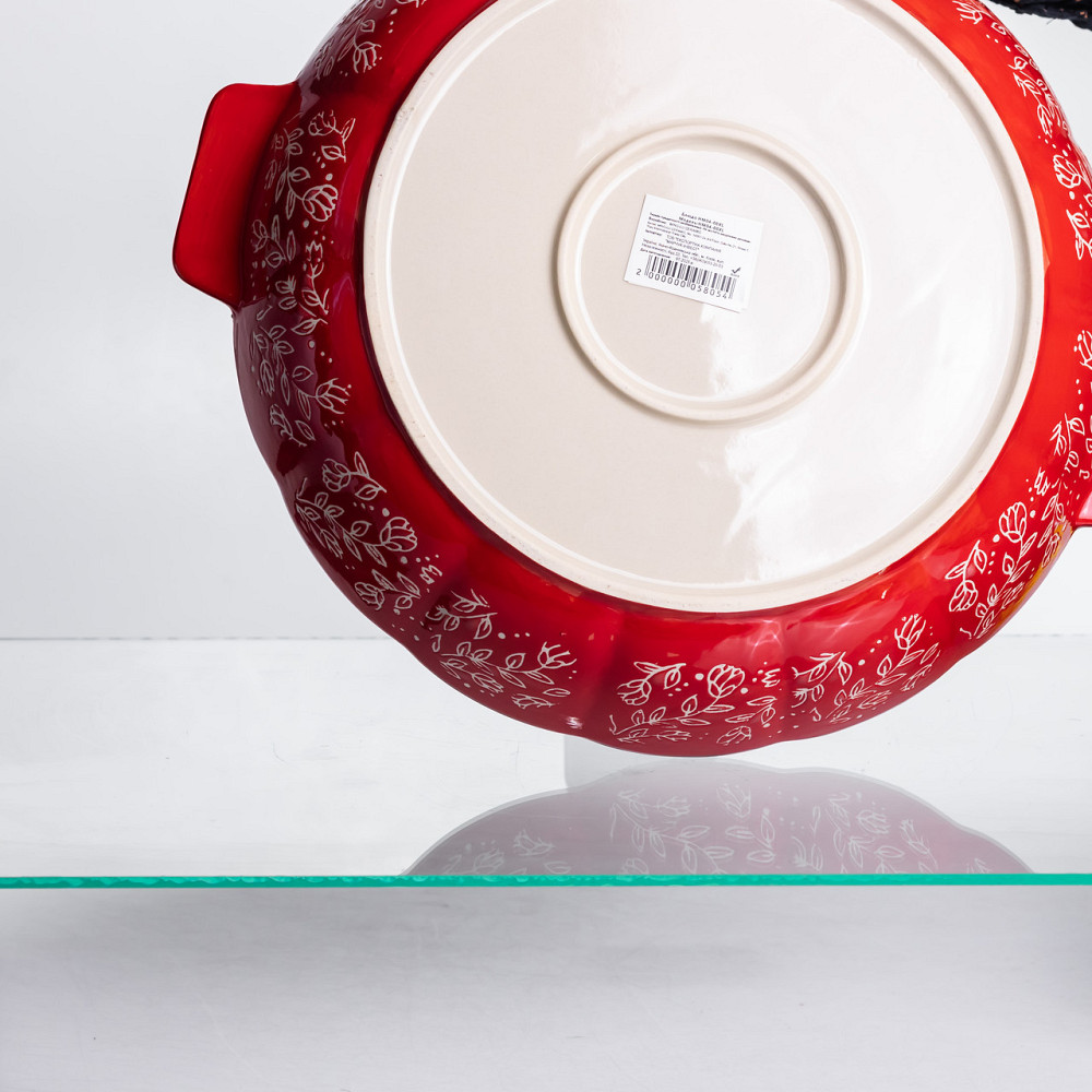 Yiwu Форма для запікання Vintage Ø30 (см) кругла форма для випікання в духовці з ручками Червон Коломыя - изображение 4