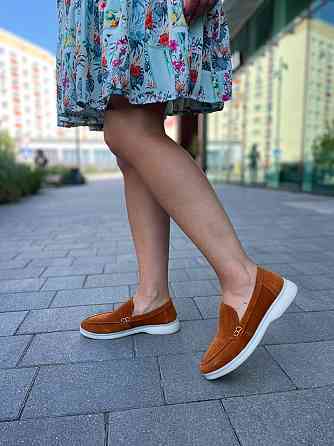 Лоферы женские KATI SHOES оранжевые натуральная замша демисезонные размер 35-40 (141) Коломия