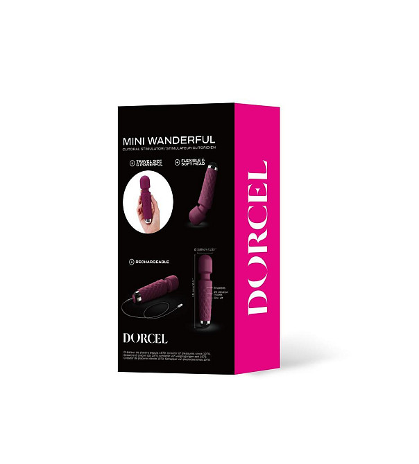 Минивибромассажер Dorcel Wand Mini Wanderful Plum Sex Aura Киев - изображение 6