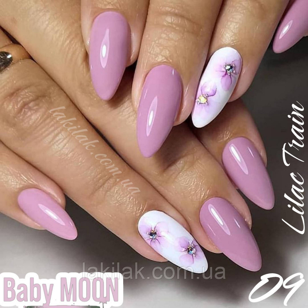 Гель-лак BABY MOON Lilac Train №09 пастельний бузковий, 6 мл Херсон - фото 1