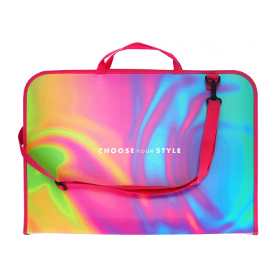 Папка - портфель Maxi А3 пластиковий на блискавці Silk (MX30003-07) Вінниця - фото 1