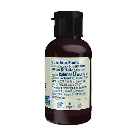 Стевія NOW BetterStevia Liquid - 59ml чорний шоколад Київ