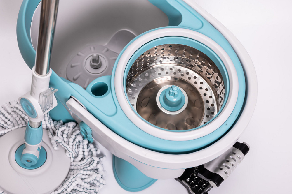 Household Комплект швабра з відром і віджимом, телескопічна ручка, мікрофібра для підлоги, набі Коломия - фото 10