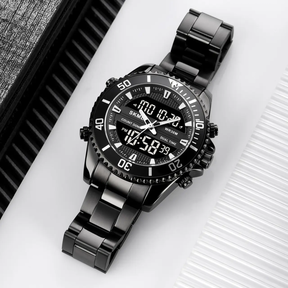Чоловічий наручний годинник Skmei 1850 (Чорний) Вінниця - фото 5