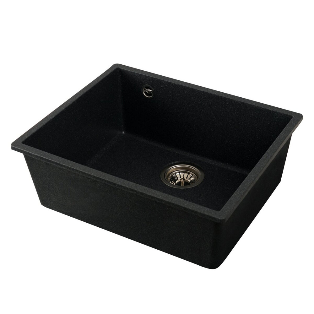 Гранітна мийка для кухні VALESO OASIS 5444 матова Антрацит Коломыя - изображение 8