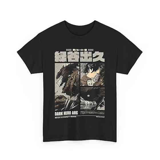Футболка аниме Моя геройская академия оверсайз (S/M/L) Черний AnimeJ0133 Днепр