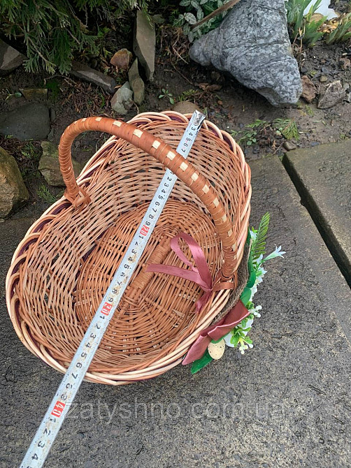 Пасхальний кошик плетений з лози Київ - фото 5