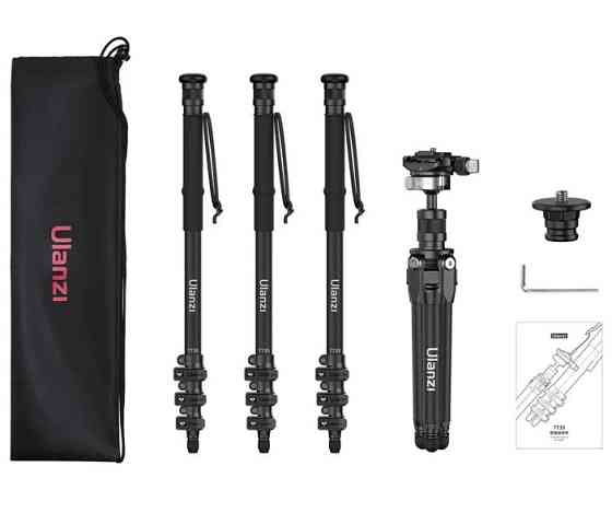 Штатив-монопод туристичний карбоновий з трекінговими палицями 15-146см Ulanzi TT35 Київ