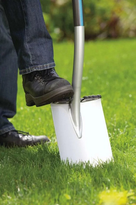 Лопата Штикова із закругленим лезом Fiskars "Ergonomic" (1001411/131400) Сталь Нововолинськ - фото 5