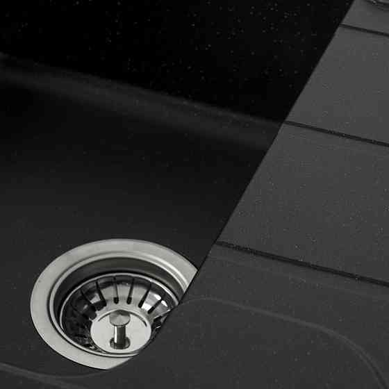VALESO Гранітна мийка для кухні VALESO VERONA 7850 матова Чорний металік Киев