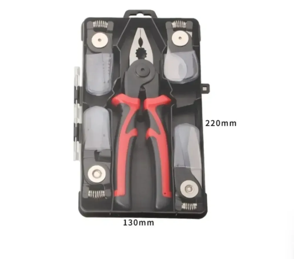 Многофункциональные плоскогубцы 5 в 1, сменные головки, нержавеющая сталь, длина 20 см, резка проводов до 6 мм Одесса - изображение 5