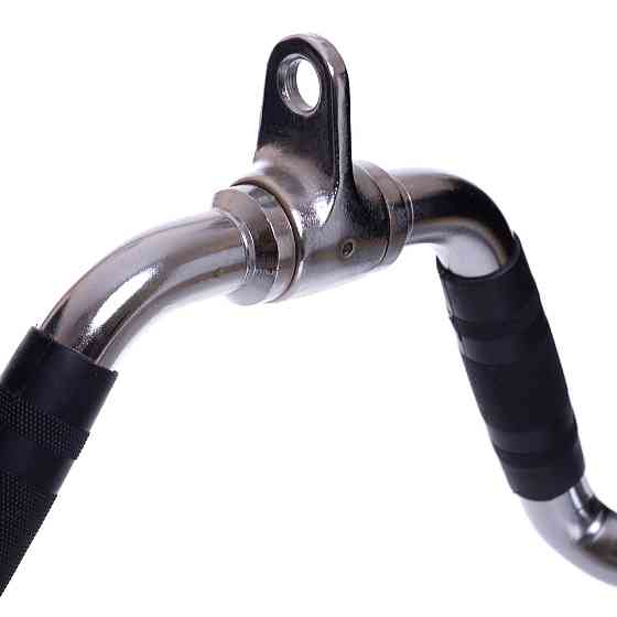 Рукоятка для тяги на трицепс и тяги к животу обрезиненная Zelart 2738 Киев