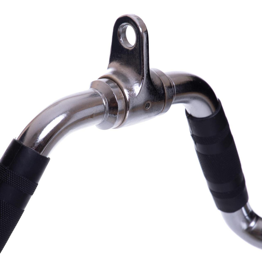 Рукоятка для тяги на трицепс и тяги к животу обрезиненная Zelart 2738 Киев - изображение 6