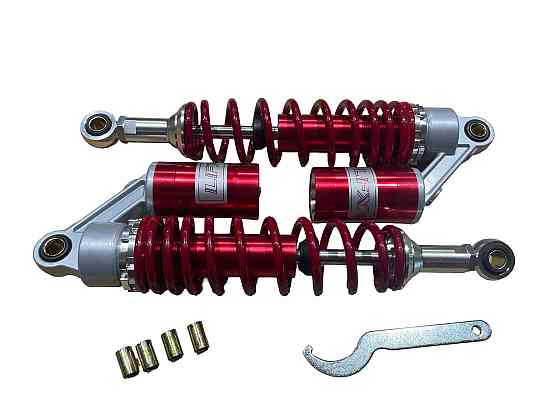 Амортизаторы (пара) универсальные 340mm, газомасляные (красные) Мукачево