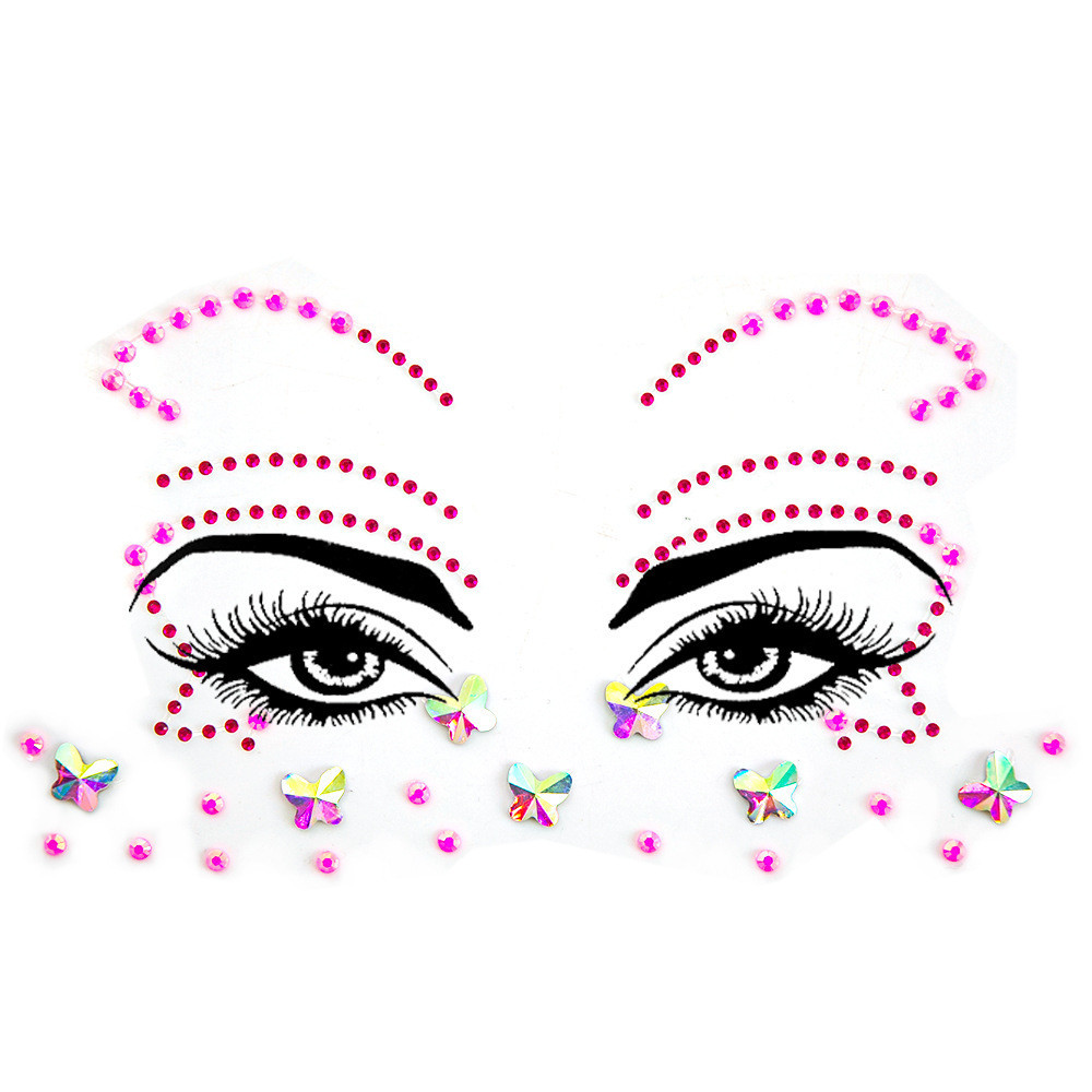 Самоклеючі стрази one size рожевий Київ - фото 1