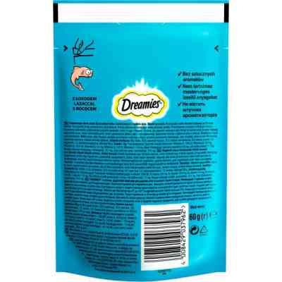 Лакомство для котов Dreamies с лососем 60 г (4008429037962) Винница
