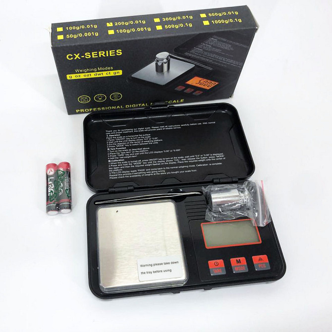 Универсальные карманные ювелирные весы CX-Toolbox 200г, Весы миллиграммовые карманные ювелирные LA-40 Львов - изображение 1