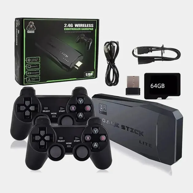 Ігрова приставка HDMI Game Stick Lite M8 з 10 000+ іграми, 2 бездротові джойстики, компактна і зручн Київ - фото 3
