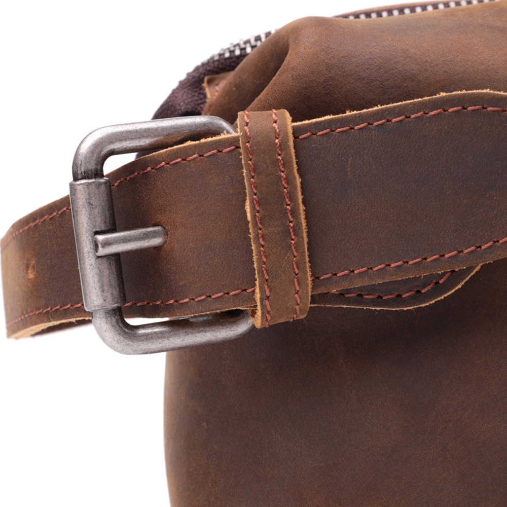 Мужская барсетка в винтажном стиле из натуральной кожи Vintage sale_15109 Коричневый Киев - изображение 5