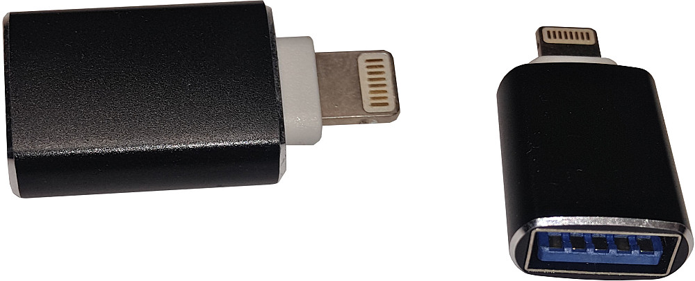 Перехідник OTG Lightning --> USB 3.0 AF Black Вінниця - фото 1