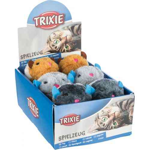 Игрушка Trixie Wriggle для кошек Мышка вибрирующая плюш 8 см Киев