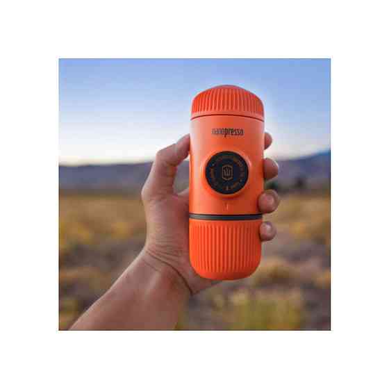 Эспрессо-кофеварка Wacaco Nanopresso с чехлом (Оранжевый) Винница
