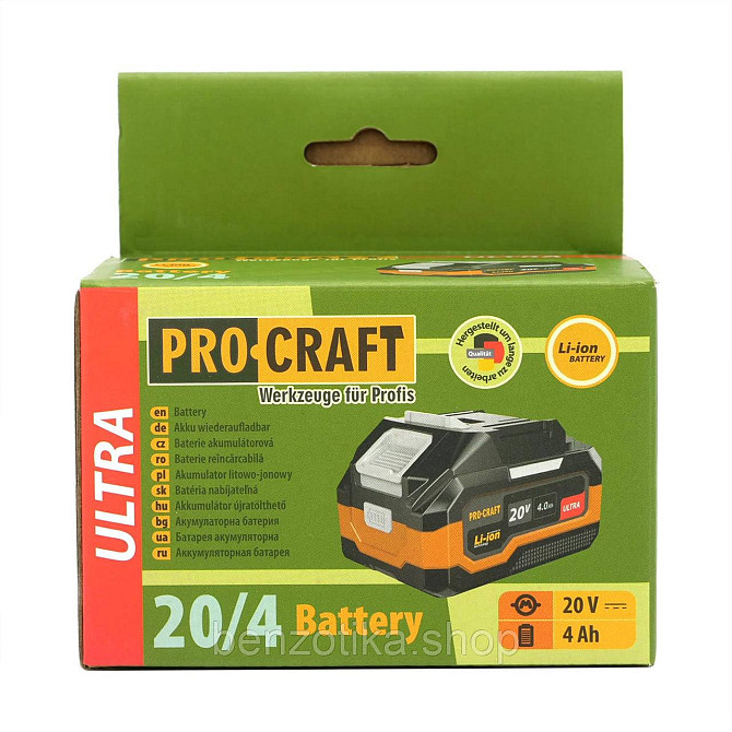 Акумуляторна батарея Procraft Battery20/4 Ultra (20В, 4Аг) Киев - изображение 10