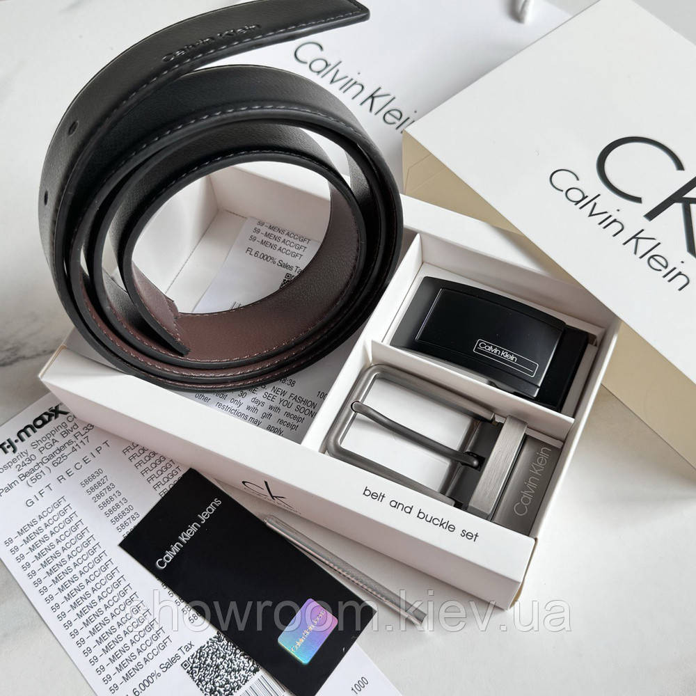 Чоловічий подарунковий набір (ремінь із двома пряжками) (408) Київ - фото 9