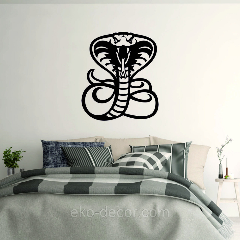 Декоративное настенное Панно «Кобра» , Декор на стену 90*78 см, Черный Киев - изображение 5