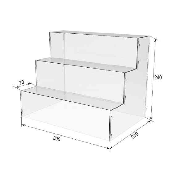 Товарна горка EKOSTAR на 3 сходи 300x210x240 Київ