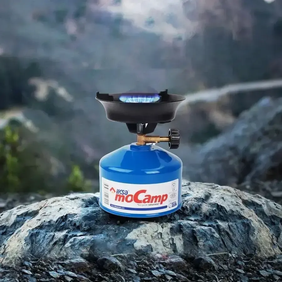 Газовая горелка-плита с пьезоподжигом Iksa MoCamp / Портативная походная горелка / Туристическая плита Коломия - фото 2