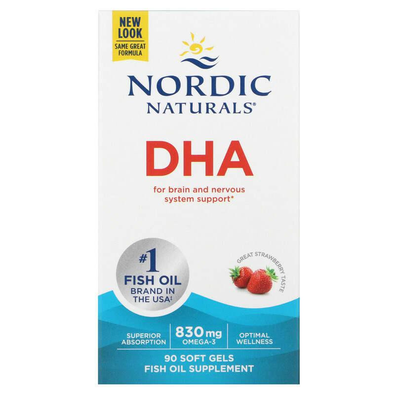 Рыбий жир Nordic Naturals DHA 415 мг 90 капсул Клубника Киев - изображение 2