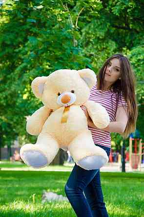 Мягкая игрушка Подарок плюшевый мишка, Плюшевый медведь Томми 100 см Персиковый Тернополь