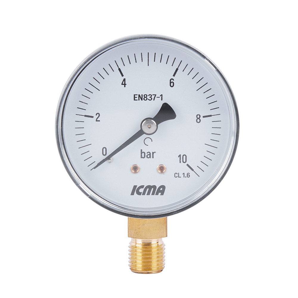 Манометр Icma 1/4" 0-6 барів, нижнє під'єднання No244 Київ - фото 1