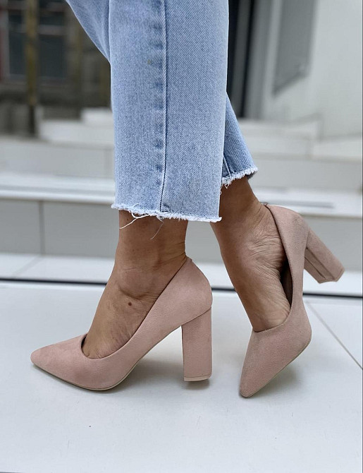 Comer Туфлі жіночі COMER пудра еко-замша каблук 8см 37р. (AH-10 3428) Коломия - фото 10