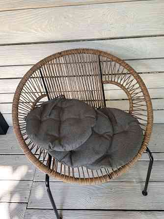 Подушка для стільців (38x38х5 см) кругла Decorator Мальмо колір колір темно-сірий 84-047 Київ