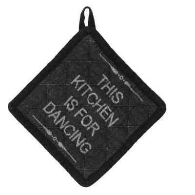 Кухонна прихватка Kela Gianna 20x20 см чорно-біла This kitchen (12779) Вінниця