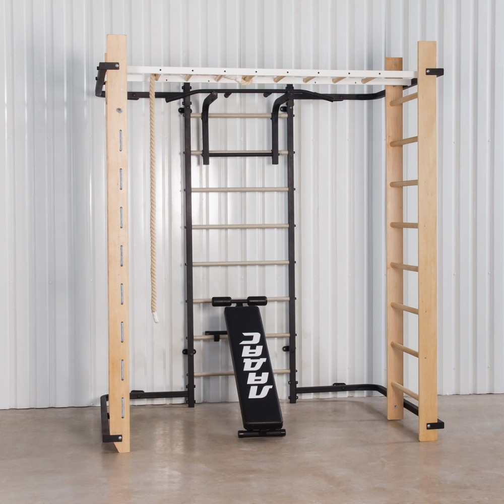 Шведская стенка спортивный комплекс Olimp Black для детей и взрослых усиленная металлическая для всей семьи Каменское - изображение 2