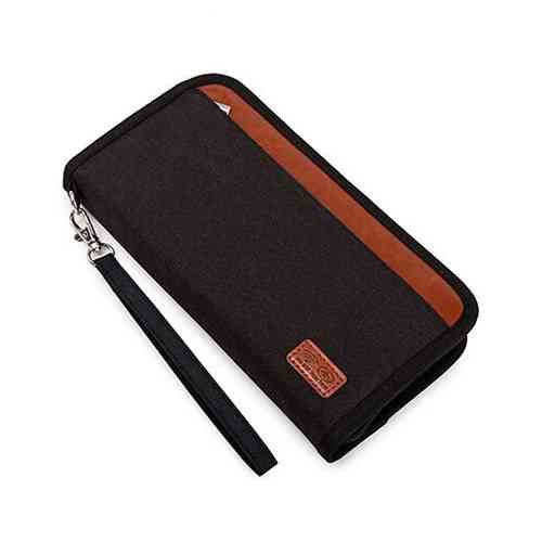 Кошелек портмоне клатч с защитой от считывания карт, 17 отделений, текстиль Винница