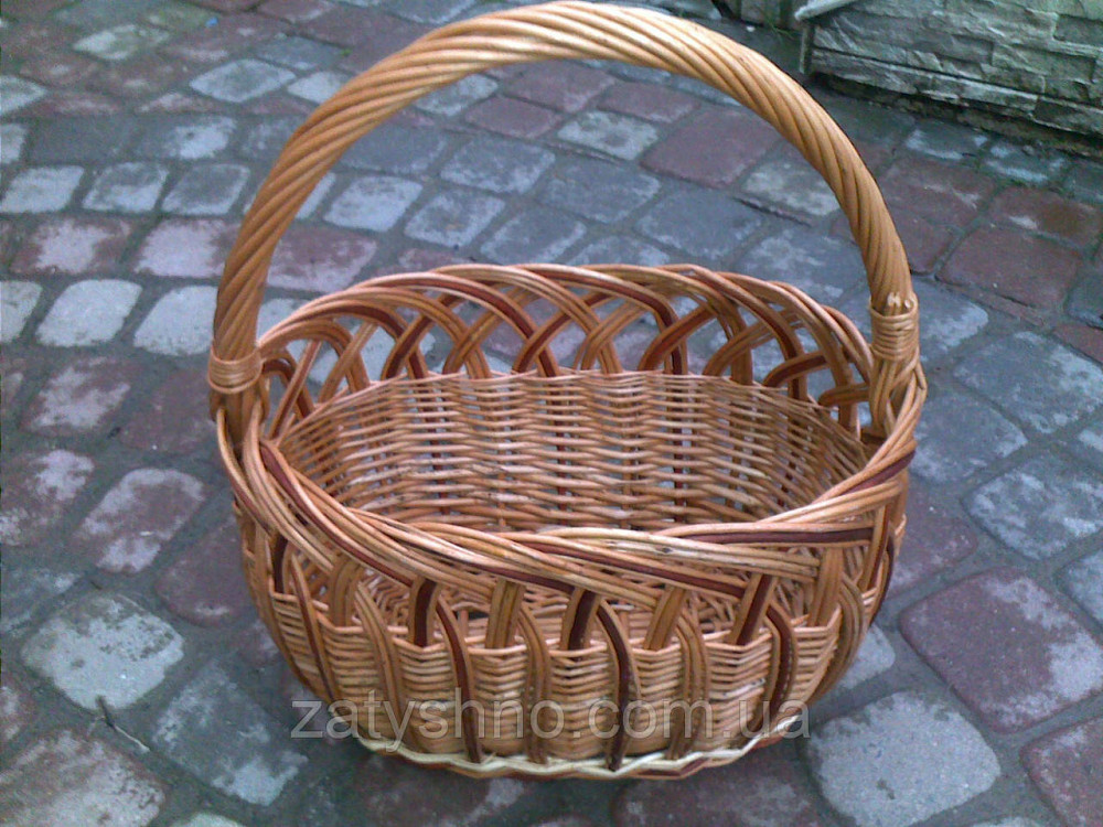 Корзинка из лозы с широкой ручкой Киев - изображение 3