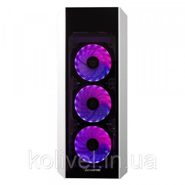 Корпус Chieftec SCORPION III GL-03W-OP 4x120mm A-RGB, ATX, без БЖ, White (GL-03W-OP) Киев - изображение 2