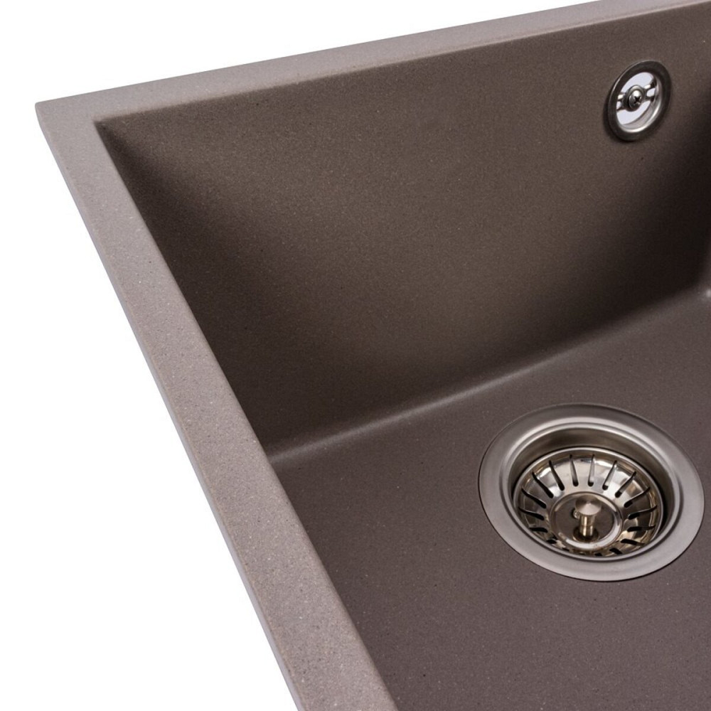VALESO Гранітна мийка для кухні VALESO ROXY 3744 матова Дюна Коломыя - изображение 11